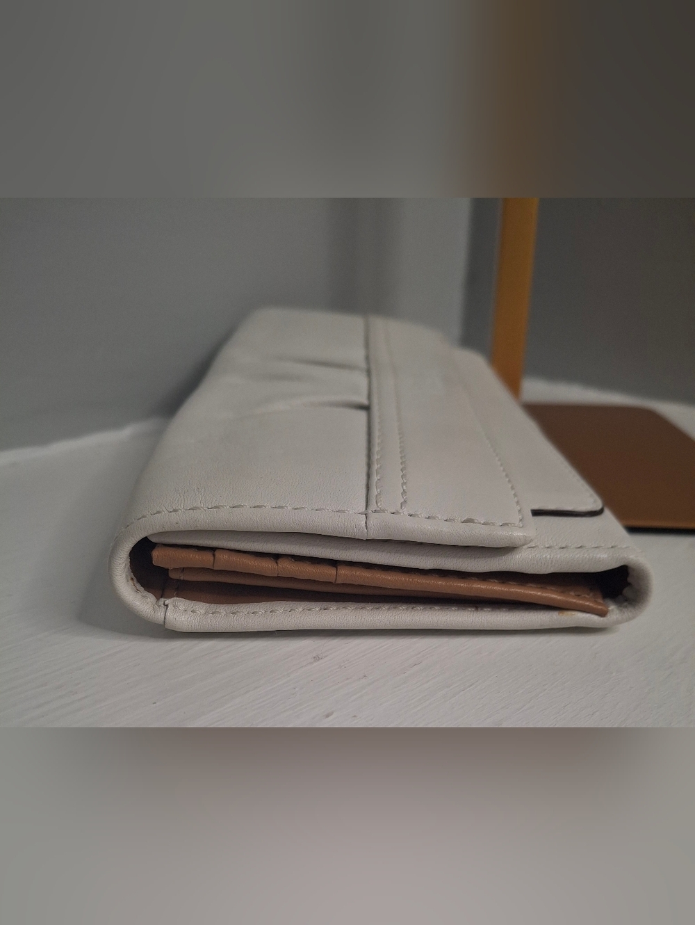 Coach Vintage Soho Pleated White Leather Wallet EUC - Picture 3 of 5